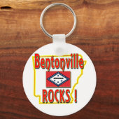 Bentonville Rocks. (Rood) Sleutelhanger (Voorkant)