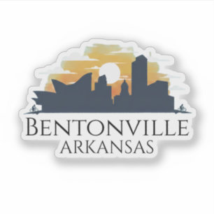 Bentonville Silhouet, Arkansas Sticker
