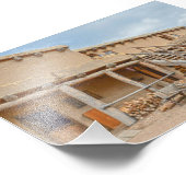 Bent's Old Fort Courtyard, Colorado Foto Afdruk (Hoek)