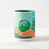 Benut energie voor een frisse planeet vibes mok (Midden)