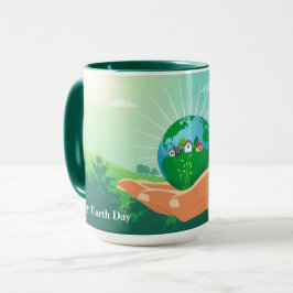 Benut Kracht voor Verse Planeet Vibes Mok