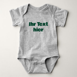 Benutzerdefinierter Baby Strampler mit Text Romper