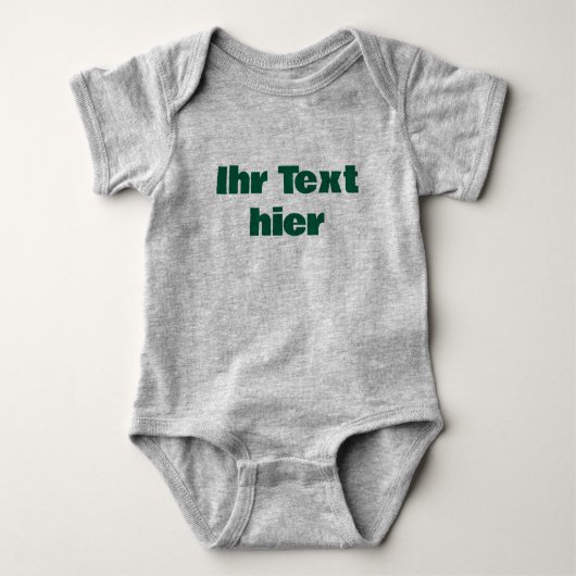 Benutzerdefinierter Baby Strampler mit Text Romper (Voorkant)