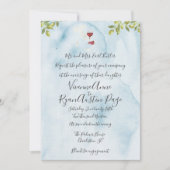 Benvenuti Italia Blauwe bruiloft uitnodiging (Voorkant)