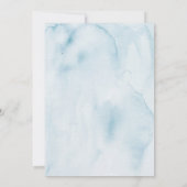 Benvenuti Italia Blauwe bruiloft uitnodiging (Achterkant)