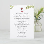 Benvenuti Italia bruiloft uitnodiging (Staand voorkant)