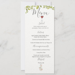 Benvenuti Italia huwelijksmenu Save The Date