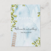 Benvenuti Italia Toscaanse bruiloft Informatiekaartje (Voorkant)