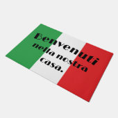 Benvenuti Nella Nostra Casa Vlag van Italië Deurmat (Schuin)