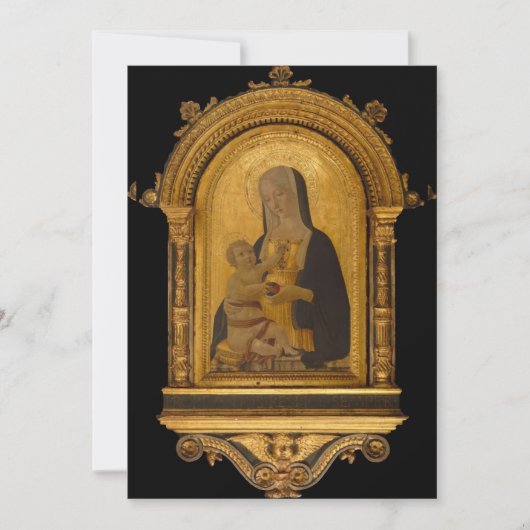 Benvenuto di Giovanni - Madonna en Child Kaart (Voorkant)