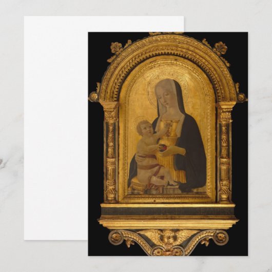 Benvenuto di Giovanni - Saint Nicholas Kaart (Voorkant / Achterkant)