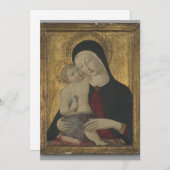 Benvenuto di Giovanni - Virgin en Child Kaart (Voorkant / Achterkant)