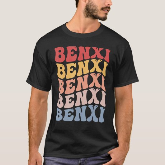 Benxi City Groovy Retro T-shirt (Voorkant)