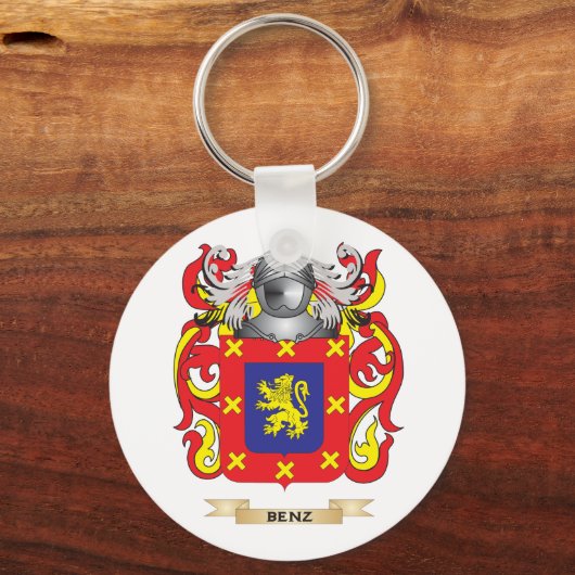 Benz Coat of Arms (gezinscrest) Sleutelhanger (Voorkant)