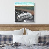 Benz op benz canvas afdruk (Insitu (Slaapkamer))