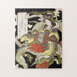 Benzaiten godin van Beauty Seated op een drakenkun Legpuzzel