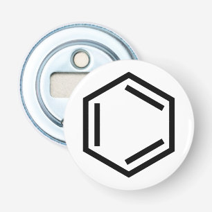 BENZEENRING SYMBOOL BUTTON FLESOPENER