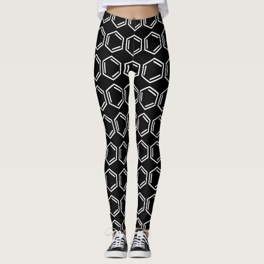 BENZEENRING SYMBOOL LEGGINGS (Voorkant)