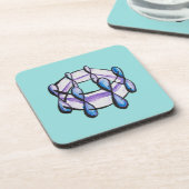 Benzene Molecule Organic Chemistry Student Teacher Bier Onderzetter (Linkerzijde)