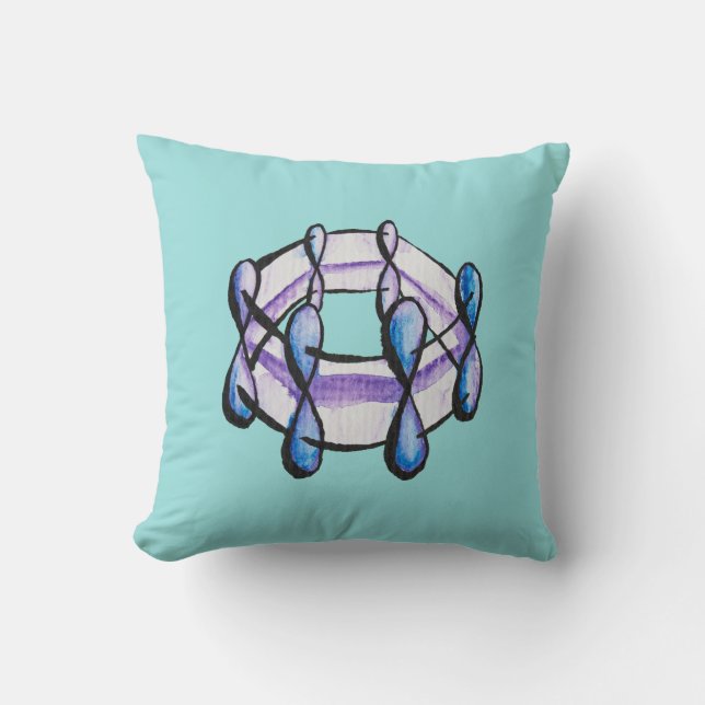 Benzene Molecule Organic Chemistry Student Teacher Kussen (Voorkant)