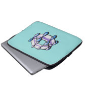 Benzene Molecule Organic Chemistry Student Teacher Laptop Sleeve (Voorkant onderkant)