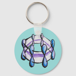 Benzene Molecule Organic Chemistry Student Teacher Sleutelhanger