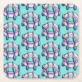 Benzene Molecule Pattern Organic Chemistry Art Kartonnen Onderzetters