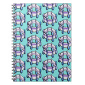 Benzene Molecule Pattern Organic Chemistry Art Notitieboek (Voorkant)