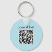 Benzene Molecule QR Code Organic Chemistry Science Sleutelhanger (Achterkant)