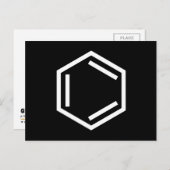 BENZENE RING SYMBOOL BRIEFKAART (Voorkant / Achterkant)