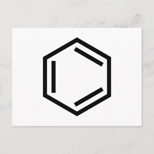 BENZENE RING SYMBOOL BRIEFKAART (Voorkant)