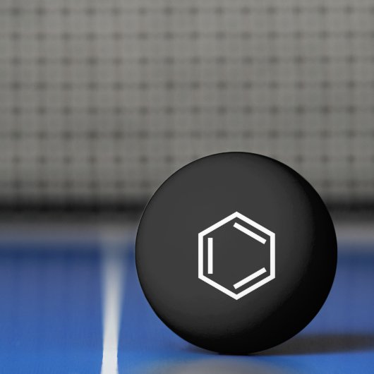 BENZENE RING SYMBOOL DIE PONG BALL PINGT (Net)