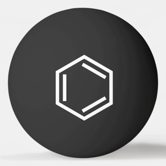 BENZENE RING SYMBOOL DIE PONG BALL PINGT (Voorkant)