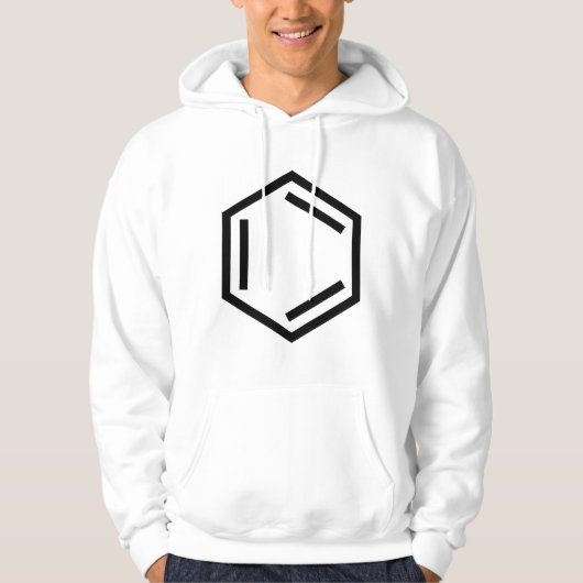 BENZENE RING SYMBOOL HOODIE (Voorkant)
