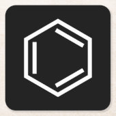 BENZENE RING SYMBOOL KARTONNEN ONDERZETTERS (Voorkant)