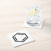 BENZENE RING SYMBOOL KARTONNEN ONDERZETTERS (Insitu)