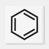BENZENE RING SYMBOOL MAGNEET (Voorkant)