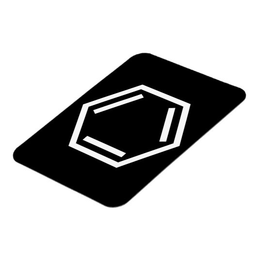 BENZENE RING SYMBOOL MAGNEET (Linkerzijde)