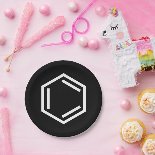 BENZENE RING SYMBOOL PAPIEREN BORDJE (Feest)