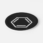 BENZENE RING SYMBOOL PAPIEREN BORDJE (Gekanteld)