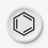 BENZENE RING SYMBOOL PAPIEREN BORDJE (Voorkant)