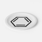 BENZENE RING SYMBOOL PAPIEREN BORDJE (Gekanteld)