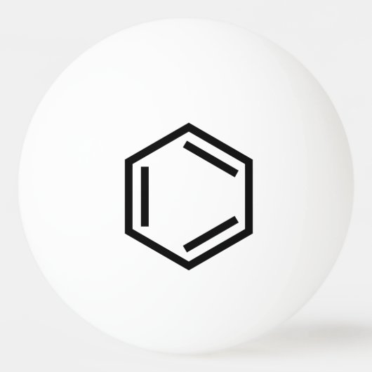 BENZENE RING SYMBOOL PINGPONGBAL (Achterkant)