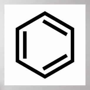 BENZENE RING SYMBOOL POSTER