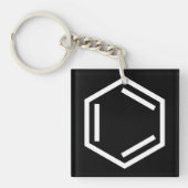 BENZENE RING SYMBOOL SLEUTELHANGER (Voorkant)