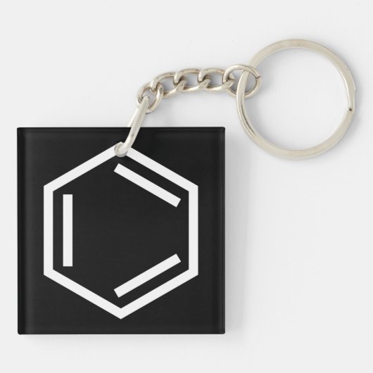 BENZENE RING SYMBOOL SLEUTELHANGER (Achterkant)