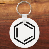 BENZENE RING SYMBOOL SLEUTELHANGER (Voorkant)