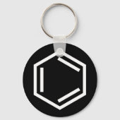 BENZENE RING SYMBOOL SLEUTELHANGER (Voorkant)