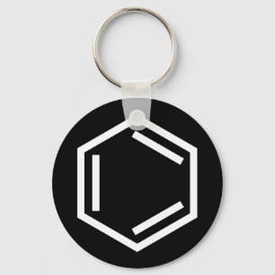 BENZENE RING SYMBOOL SLEUTELHANGER