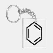 BENZENE RING SYMBOOL SLEUTELHANGER (Voorkant Links)